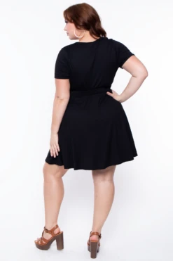 Plus Size Lucy Flare Dress - Black -Kitchensuppliesdeal 20200820 IMG 5984