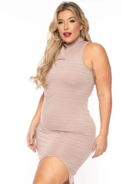 Plus Size Asymmetric Bandage Dress - Mocha 6 Plus Size Asymmetric Bandage Dress - Mocha -Kitchensuppliesdeal 2022 10 12 7051