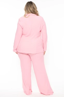 Plus Size HBIC Pant Suit - Light Pink 5 Plus Size HBIC Pant Suit - Light Pink -Kitchensuppliesdeal IMG 4594
