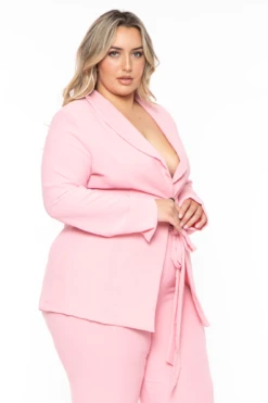 Plus Size HBIC Pant Suit - Light Pink 6 Plus Size HBIC Pant Suit - Light Pink -Kitchensuppliesdeal IMG 4598