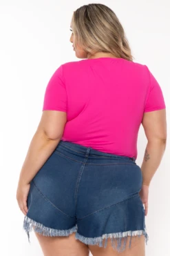 Plus Size Boat Neck Bodysuit - Pink 4 Plus Size Boat Neck Bodysuit - Pink -Kitchensuppliesdeal curvy sense bodysuits plus size boat neck bodysuit pink 32278622863457