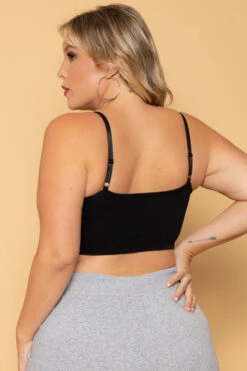 Plus Size Caged Bralette - Black 4 Plus Size Caged Bralette - Black -Kitchensuppliesdeal curvy sense bralettes and bodysuits plus size caged bralette black 29586516148321