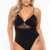 Bluebell Plus Size Cassandra Cut Out Lace Bodysuit - Black -Kitchensuppliesdeal curvy sense bralettes and bodysuits plus size cassandra cut out lace bodysuit black 29884844245089