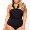 Plus Size Infinity Bodysuit - Black -Kitchensuppliesdeal curvy sense bralettes and bodysuits plus size infinity bodysuit black 29592055480417
