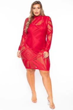 Plus Size Jersey Girl Bodysuit - Red -Kitchensuppliesdeal curvy sense bralettes and bodysuits plus size jersey girl bodysuit red 29587303170145