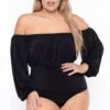 Plus Size Kalia Bodysuit - Black 1 Plus Size Kalia Bodysuit - Black -Kitchensuppliesdeal curvy sense bralettes and bodysuits plus size kalia bodysuit black 29266078007393