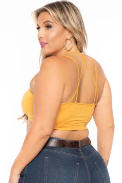 Plus Size Lace Trim Bralette - Ash Mustard 4 Plus Size Lace Trim Bralette - Ash Mustard -Kitchensuppliesdeal curvy sense bralettes and bodysuits plus size lace trim bralette ash mustard 30044155641953