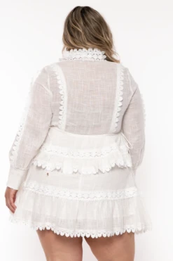 Plus Size Abrianna Embroidered Lace Mini Dress - White 5 Plus Size Abrianna Embroidered Lace Mini Dress - White -Kitchensuppliesdeal curvy sense dresses plus size abrianna embroidered lace mini dress white 32107110596705