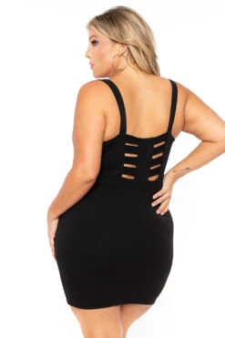 Plus Size Adalyn Caged Dress - Black 5 Plus Size Adalyn Caged Dress - Black -Kitchensuppliesdeal curvy sense dresses plus size adalyn caged dress black 30239348097121