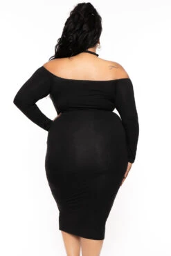 Plus Size Aida Cross Bodycon Dress - Black 6 Plus Size Aida Cross Bodycon Dress - Black -Kitchensuppliesdeal curvy sense dresses plus size aida cross bodycon dress black 30074130137185