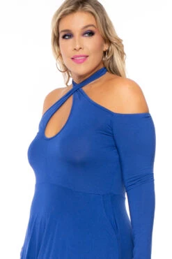 Plus Size Aida Cross Flare Dress - Royal Blue 6 Plus Size Aida Cross Flare Dress - Royal Blue -Kitchensuppliesdeal curvy sense dresses plus size aida cross flare dress royal blue 30210923397217