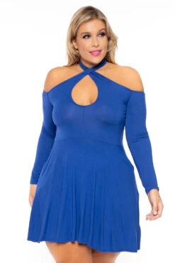 Plus Size Aida Cross Flare Dress - Royal Blue 7 Plus Size Aida Cross Flare Dress - Royal Blue -Kitchensuppliesdeal curvy sense dresses plus size aida cross flare dress royal blue 30210923855969