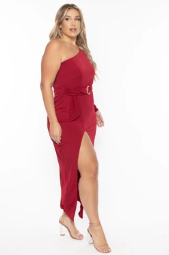 Plus Size Alana Belted Dress - Burgundy 4 Plus Size Alana Belted Dress - Burgundy -Kitchensuppliesdeal curvy sense dresses plus size alana belted dress burgundy 29259028529249