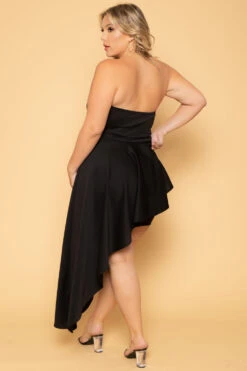 Plus Size Amara Ruffle Bodycon Dress- Black 6 Plus Size Amara Ruffle Bodycon Dress- Black -Kitchensuppliesdeal curvy sense dresses plus size amara ruffle bodycon dress black 29593074532449