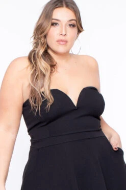 Plus Size Amaryllis Flare Dress - Black -Kitchensuppliesdeal curvy sense dresses plus size amaryllis flare dress black 29884967026785