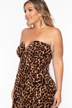 Plus Size Amaryllis Leopard Flare Dress - Brown 4 Plus Size Amaryllis Leopard Flare Dress - Brown -Kitchensuppliesdeal curvy sense dresses plus size amaryllis leopard flare dress brown 29883542929505