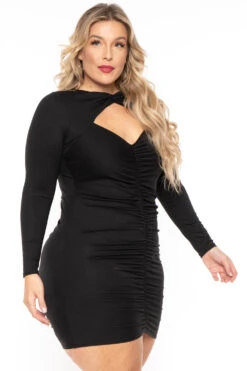 Plus Size Amry Bodycon Cutout Dress - Black 4 Plus Size Amry Bodycon Cutout Dress - Black -Kitchensuppliesdeal curvy sense dresses plus size amry bodycon cutout dress black 30336908197985