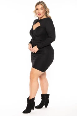 Plus Size Amry Bodycon Cutout Dress - Black 6 Plus Size Amry Bodycon Cutout Dress - Black -Kitchensuppliesdeal curvy sense dresses plus size amry bodycon cutout dress black 30336909148257