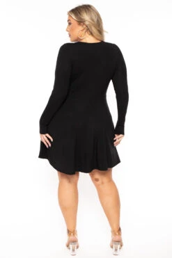 Plus Size Amry Flare Cutout Dress - Black 6 Plus Size Amry Flare Cutout Dress - Black -Kitchensuppliesdeal curvy sense dresses plus size amry flare cutout dress black 30103262429281