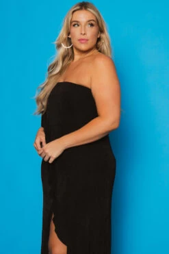 Plus Size Anastasia Cascading Ruffle Dress - Black 4 Plus Size Anastasia Cascading Ruffle Dress - Black -Kitchensuppliesdeal curvy sense dresses plus size anastasia cascading ruffle dress black 30020967039073