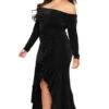 Plus Size Anisa Cascade Ruffle Dress - Black 1 Plus Size Anisa Cascade Ruffle Dress - Black -Kitchensuppliesdeal curvy sense dresses plus size anisa cascade ruffle dress black 30816959856737