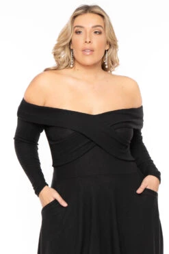 Plus Size Annabell Sweater Flare Dress - Black 6 Plus Size Annabell Sweater Flare Dress - Black -Kitchensuppliesdeal curvy sense dresses plus size annabell sweater flare dress black 30714768818273