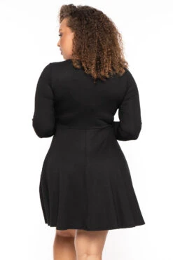 Plus Size Araseli Flare Dress - Black -Kitchensuppliesdeal curvy sense dresses plus size araseli flare dress black 30324030341217
