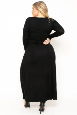 Plus Size Astrid Maxi Dress - Black -Kitchensuppliesdeal curvy sense dresses plus size astrid maxi dress black 29885428760673