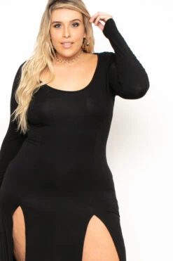 Plus Size Astrid Maxi Dress - Black -Kitchensuppliesdeal curvy sense dresses plus size astrid maxi dress black 29885429022817