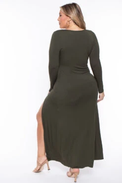 Plus Size Astrid Maxi Dress - Olive 6 Plus Size Astrid Maxi Dress - Olive -Kitchensuppliesdeal curvy sense dresses plus size astrid maxi dress olive 29885444784225