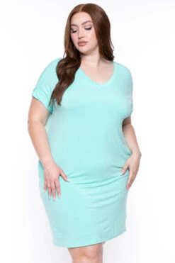 Front Page -Kitchensuppliesdeal curvy sense dresses plus size basic t shirt dress mint 29448117944417