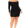 Plus Size Betsy Front Knot Dress - Black 1 Plus Size Betsy Front Knot Dress - Black -Kitchensuppliesdeal curvy sense dresses plus size betsy front knot dress black 30102733095009