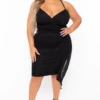 Plus Size Bianca Cami Strap Dress - Black 1 Plus Size Bianca Cami Strap Dress - Black -Kitchensuppliesdeal curvy sense dresses plus size bianca cami strap dress black 29884274671713