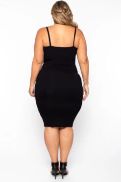 Plus Size Bodycon Grommet Lace Up Dress - Black -Kitchensuppliesdeal curvy sense dresses plus size bodycon grommet lace up dress black 29886376738913