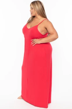 Plus Size Cami Strap Maxi Dress - Ruby 5 Plus Size Cami Strap Maxi Dress - Ruby -Kitchensuppliesdeal curvy sense dresses plus size cami strap maxi dress ruby 29882084917345