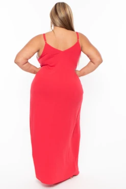 Plus Size Cami Strap Maxi Dress - Ruby 6 Plus Size Cami Strap Maxi Dress - Ruby -Kitchensuppliesdeal curvy sense dresses plus size cami strap maxi dress ruby 29882085245025
