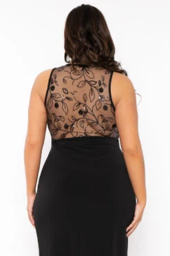 Plus Size Chiara M- Slit Maxi Dress - Black 7 Plus Size Chiara M- Slit Maxi Dress - Black -Kitchensuppliesdeal curvy sense dresses plus size chiara m slit maxi dress black 30857576972385