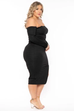 Plus Size Damaris Off The Shoulder Bandage Dress- Black 4 Plus Size Damaris Off The Shoulder Bandage Dress- Black -Kitchensuppliesdeal curvy sense dresses plus size damaris off the shoulder bandage dress black 31249277059169