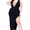 Plus Size Eden Caged Dress - Black -Kitchensuppliesdeal curvy sense dresses plus size eden caged dress black 29708366250081