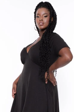 Plus Size Ellie Flare Dress - Black 4 Plus Size Ellie Flare Dress - Black -Kitchensuppliesdeal curvy sense dresses plus size ellie flare dress black 29448690172001