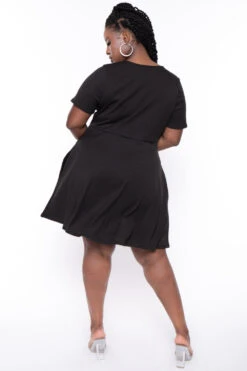 Plus Size Ellie Flare Dress - Black 6 Plus Size Ellie Flare Dress - Black -Kitchensuppliesdeal curvy sense dresses plus size ellie flare dress black 29448690794593