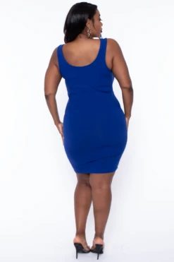Plus Size Essential Tank Bodycon Dress- Royal Blue 6 Plus Size Essential Tank Bodycon Dress- Royal Blue -Kitchensuppliesdeal curvy sense dresses plus size essential tank bodycon dress royal blue 29703170981985