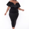 Plus Size Evelyn Bodycon Dress - Black 2 Plus Size Evelyn Bodycon Dress - Black -Kitchensuppliesdeal curvy sense dresses plus size evelyn bodycon dress black 29448492941409