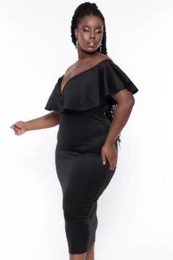 Plus Size Evelyn Bodycon Dress - Black 4 Plus Size Evelyn Bodycon Dress - Black -Kitchensuppliesdeal curvy sense dresses plus size evelyn bodycon dress black 29448493039713