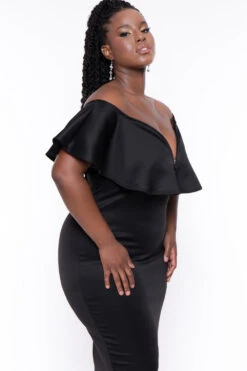 Plus Size Evelyn Bodycon Dress - Black 5 Plus Size Evelyn Bodycon Dress - Black -Kitchensuppliesdeal curvy sense dresses plus size evelyn bodycon dress black 29448505327713