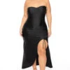 Plus Size Francesca Strapless Dress - Black 2 Plus Size Francesca Strapless Dress - Black -Kitchensuppliesdeal curvy sense dresses plus size francesca strapless dress black 30453492416609