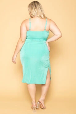 Plus Size Giuliana Slinky Bodycon Dress- Mint 7 Plus Size Giuliana Slinky Bodycon Dress- Mint -Kitchensuppliesdeal curvy sense dresses plus size giuliana slinky bodycon dress mint 29593175064673