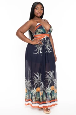 Plus Size Jesminda Chiffon Maxi Dress - Navy 4 Plus Size Jesminda Chiffon Maxi Dress - Navy -Kitchensuppliesdeal curvy sense dresses plus size jesminda chiffon maxi dress navy 32046823374945