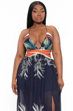 Plus Size Jesminda Chiffon Maxi Dress - Navy 5 Plus Size Jesminda Chiffon Maxi Dress - Navy -Kitchensuppliesdeal curvy sense dresses plus size jesminda chiffon maxi dress navy 32046823768161