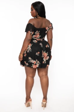 Plus Size Kayla Floral Mesh Dress - Black 5 Plus Size Kayla Floral Mesh Dress - Black -Kitchensuppliesdeal curvy sense dresses plus size kayla floral mesh dress black 32213103312993